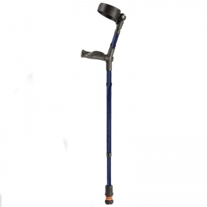 Flexyfoot Comfort Grip Double Adjustable Blue Crutch for the Right Hand